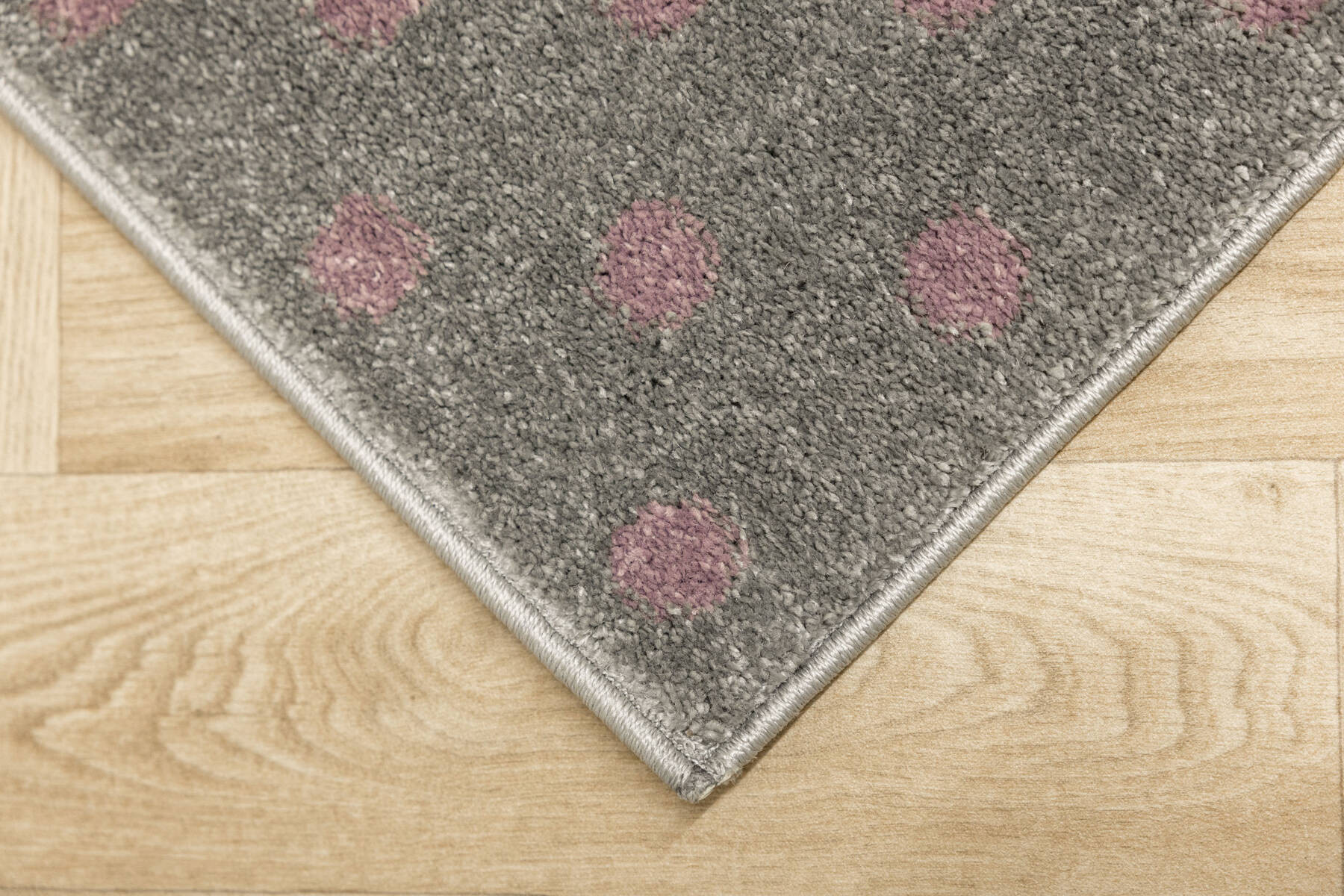 Dětský koberec Lima G930A světle šedý / fialový