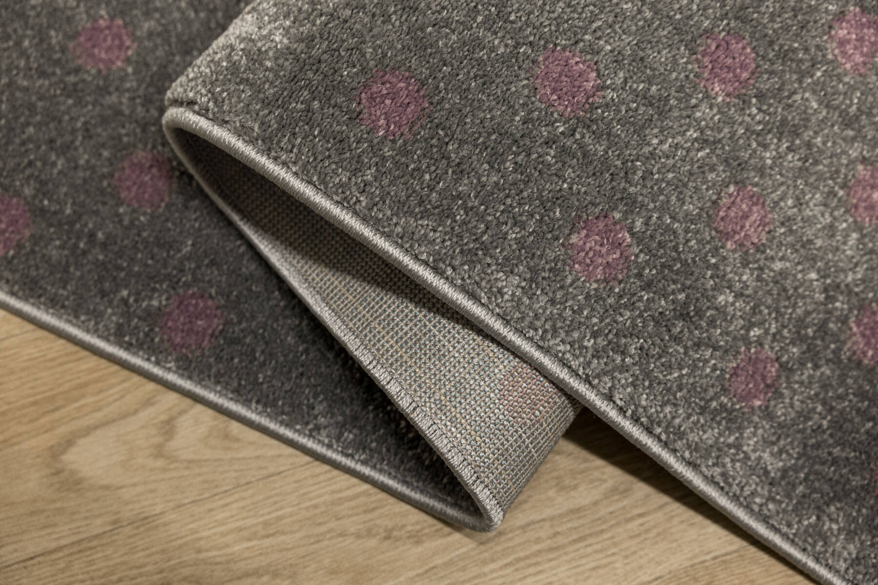 Dětský koberec Lima G930A světle šedý / fialový