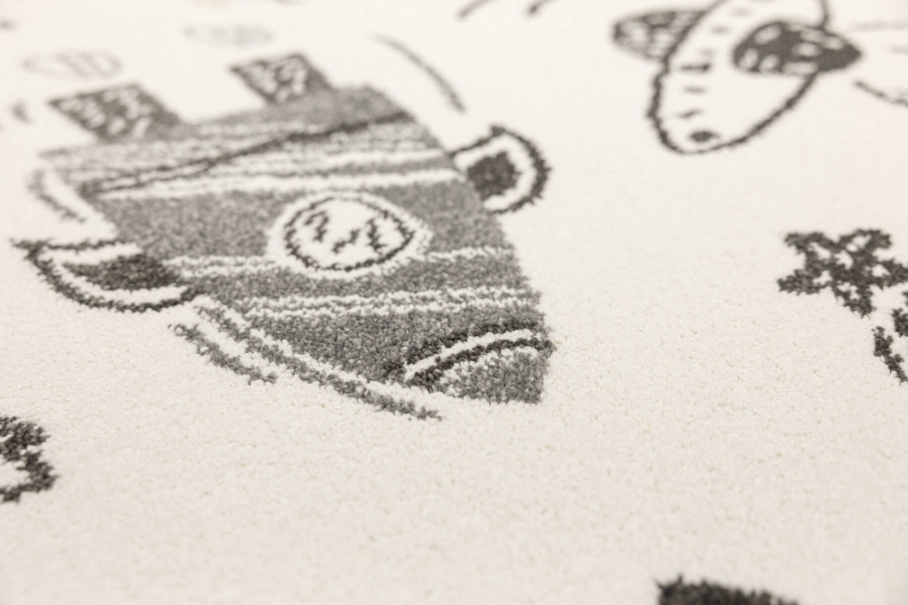 Koberec Lima G931A roboty, krémový / pastelově tyrkysový