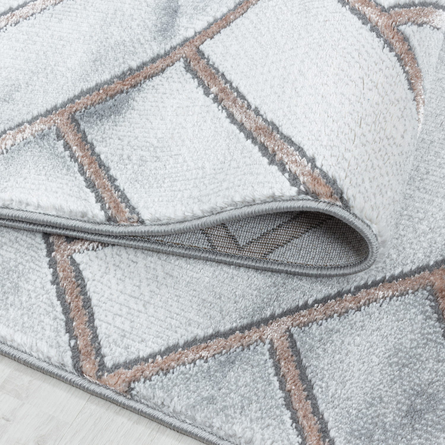 Koberec Naxos mozaika šedo - hnědý