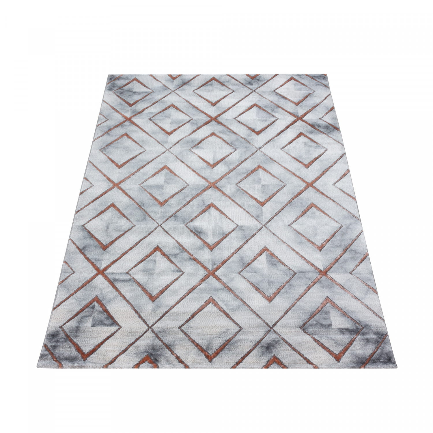 Koberc Naxos romby šedo - hnědý