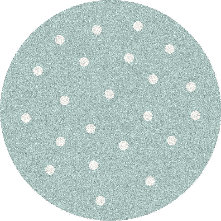 Koberec FD Lush tečky, mátový kruh