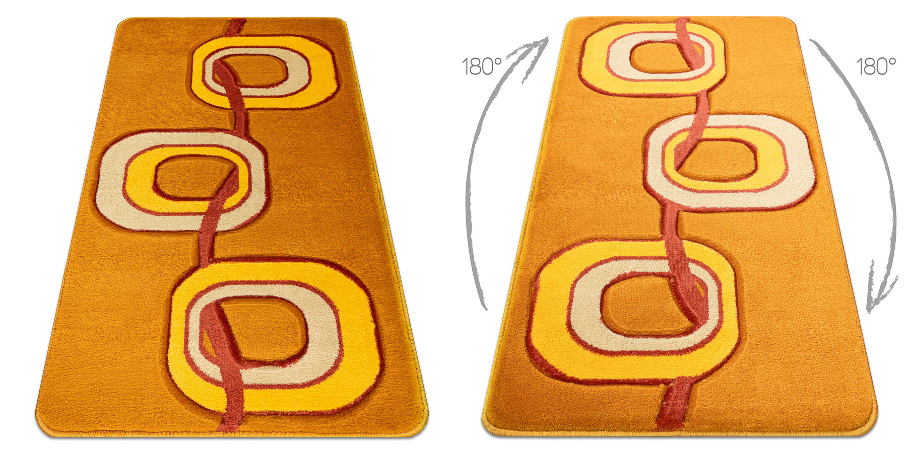 Koberec FLORYA 1601 oranžový