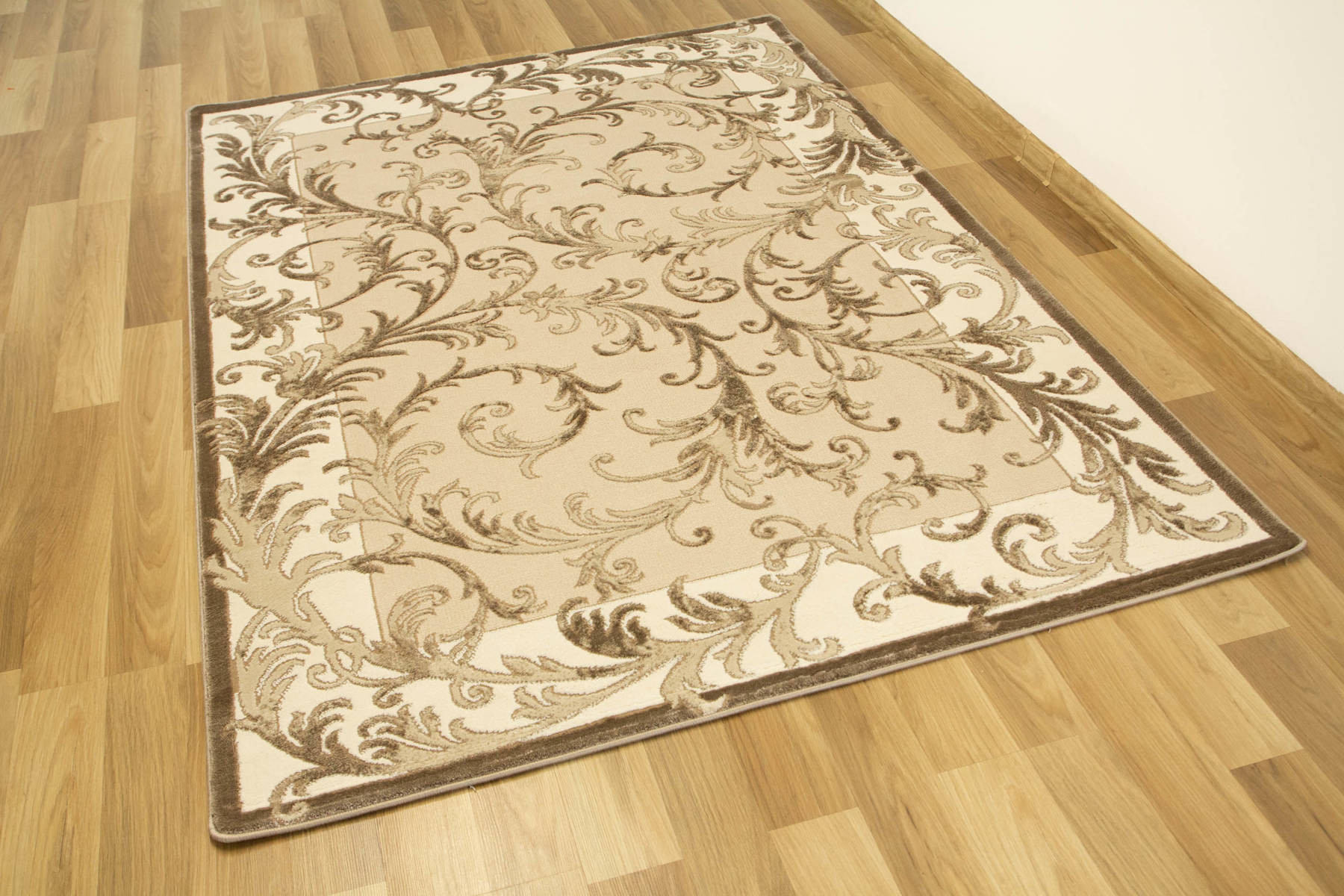 Koberec Galya K4084A Listy hnědý / béžový