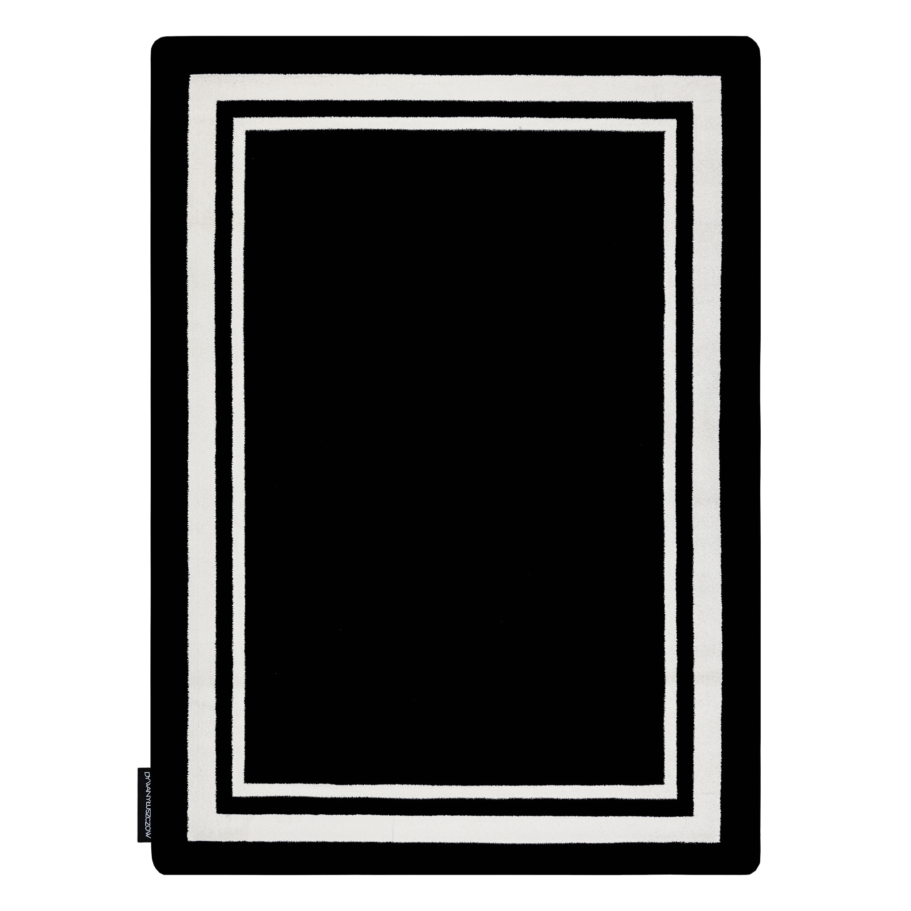 Koberec HAMPTON Border ramka černý