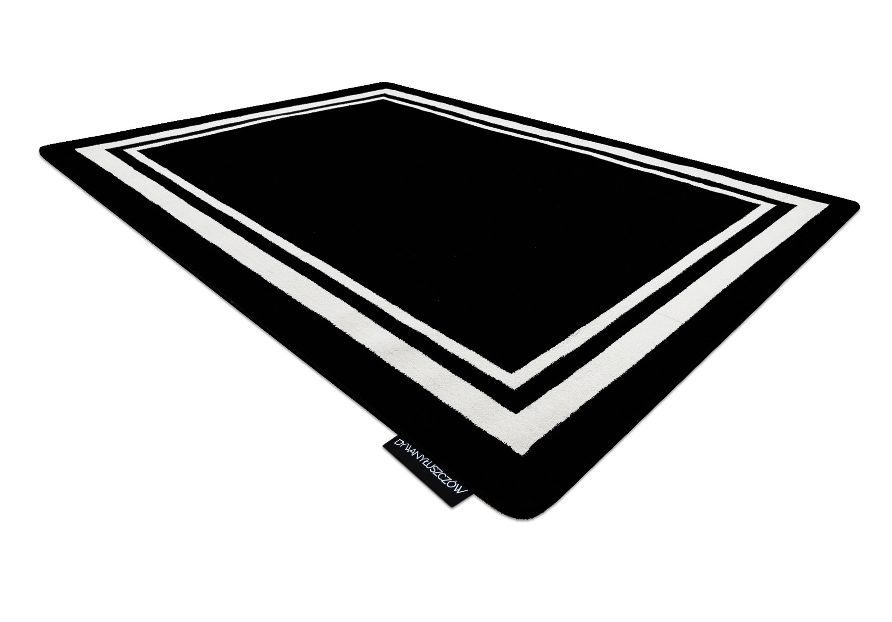 Koberec HAMPTON Border ramka černý