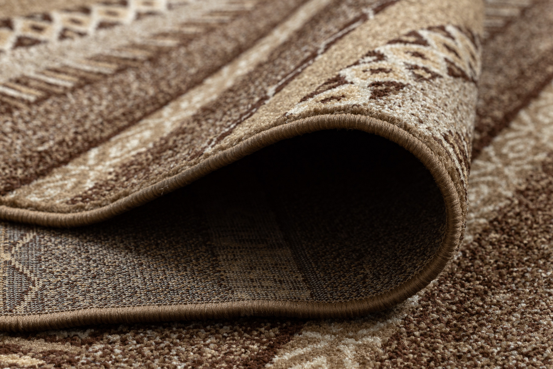 Koberec KARMEL Nida Boho ořechový