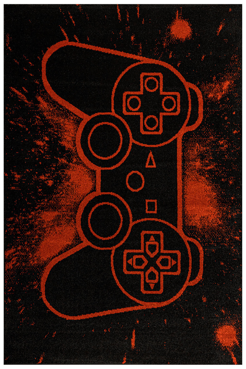 Koberec Lima G932A Gamepad černý / světlečervený