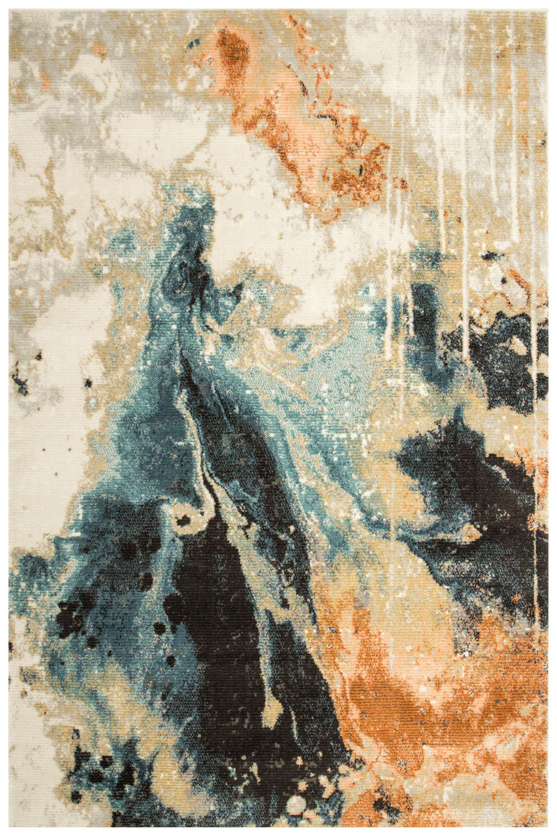 Koberec Lucca 9815B abstraktní, světle šedý / krémový