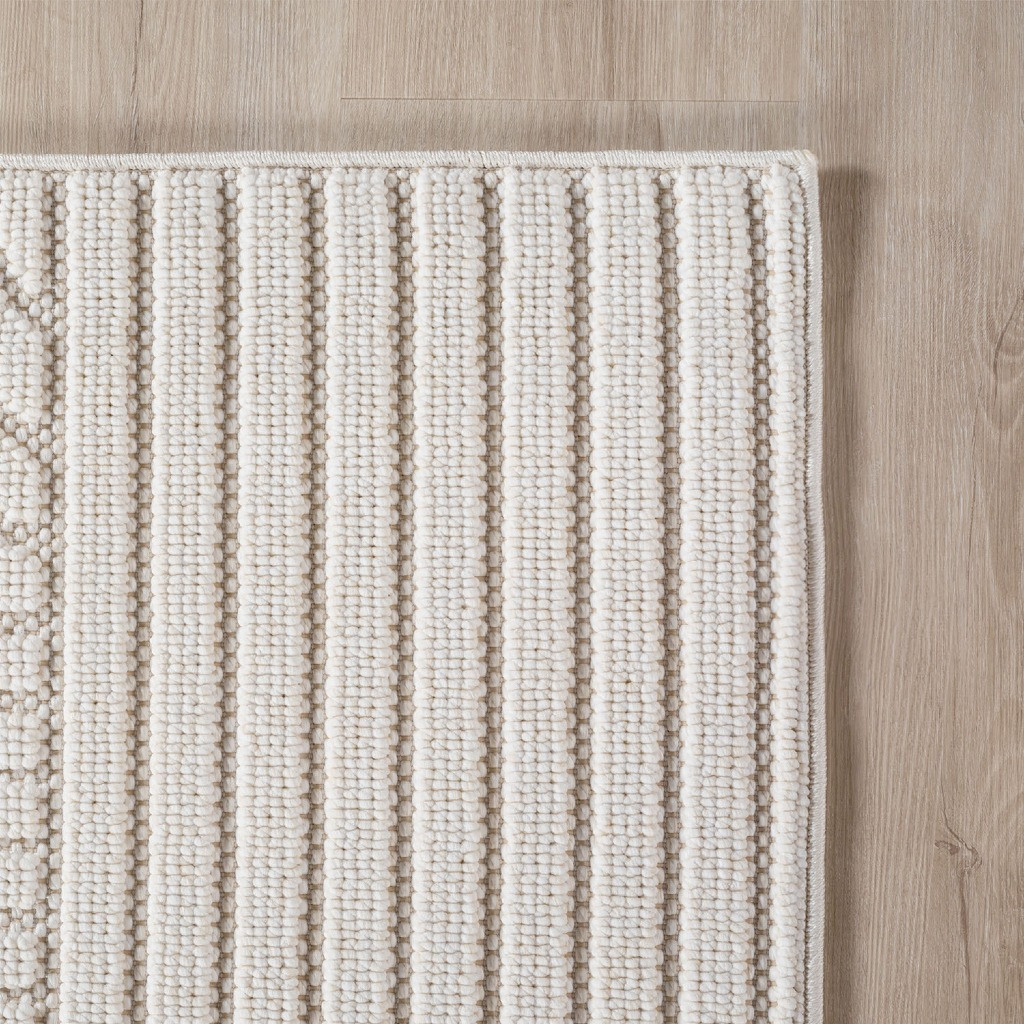 Koberec Helix geometrický, krémový