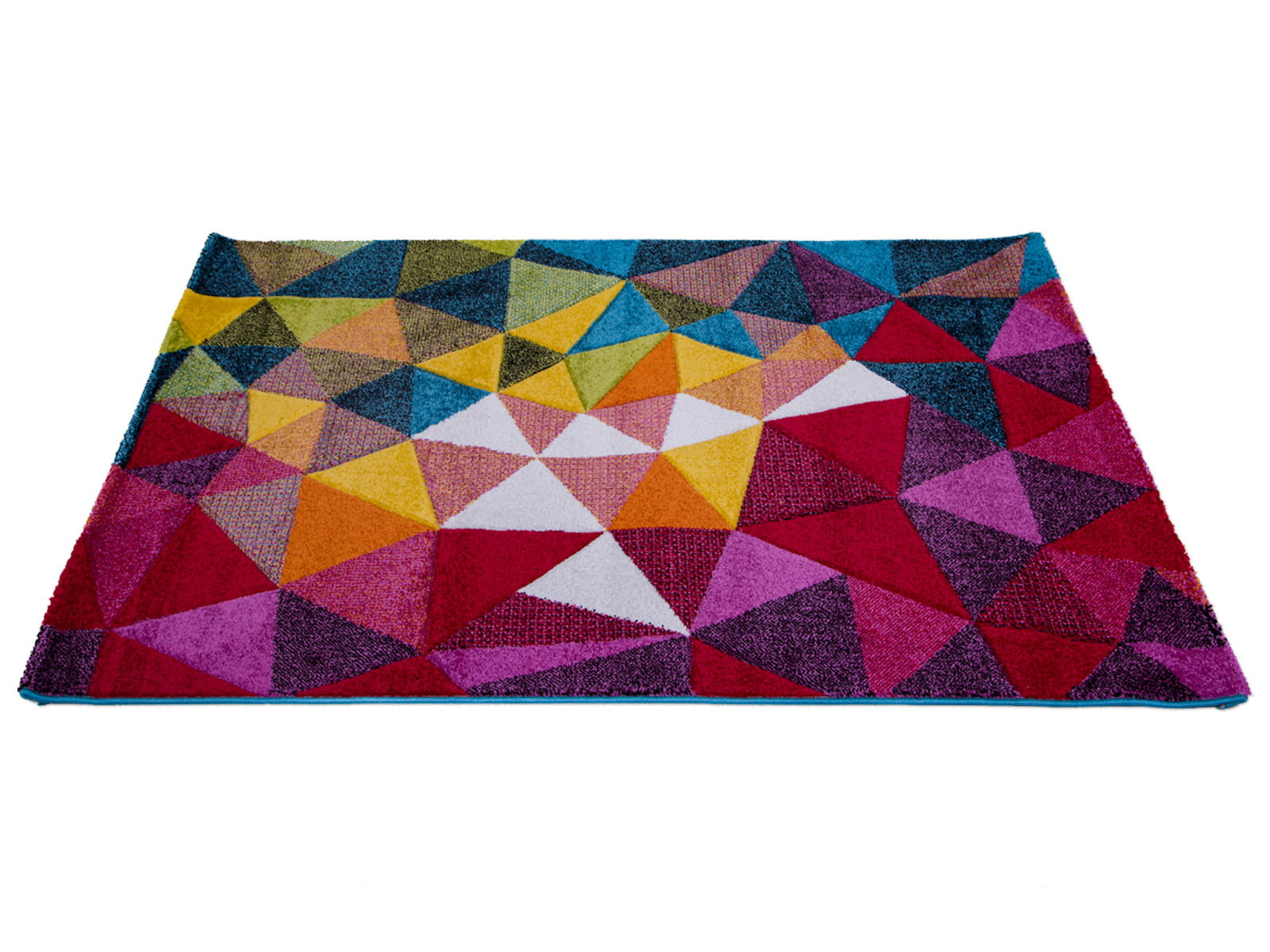 Koberec Folk 3D trojúhelníky multikolor
