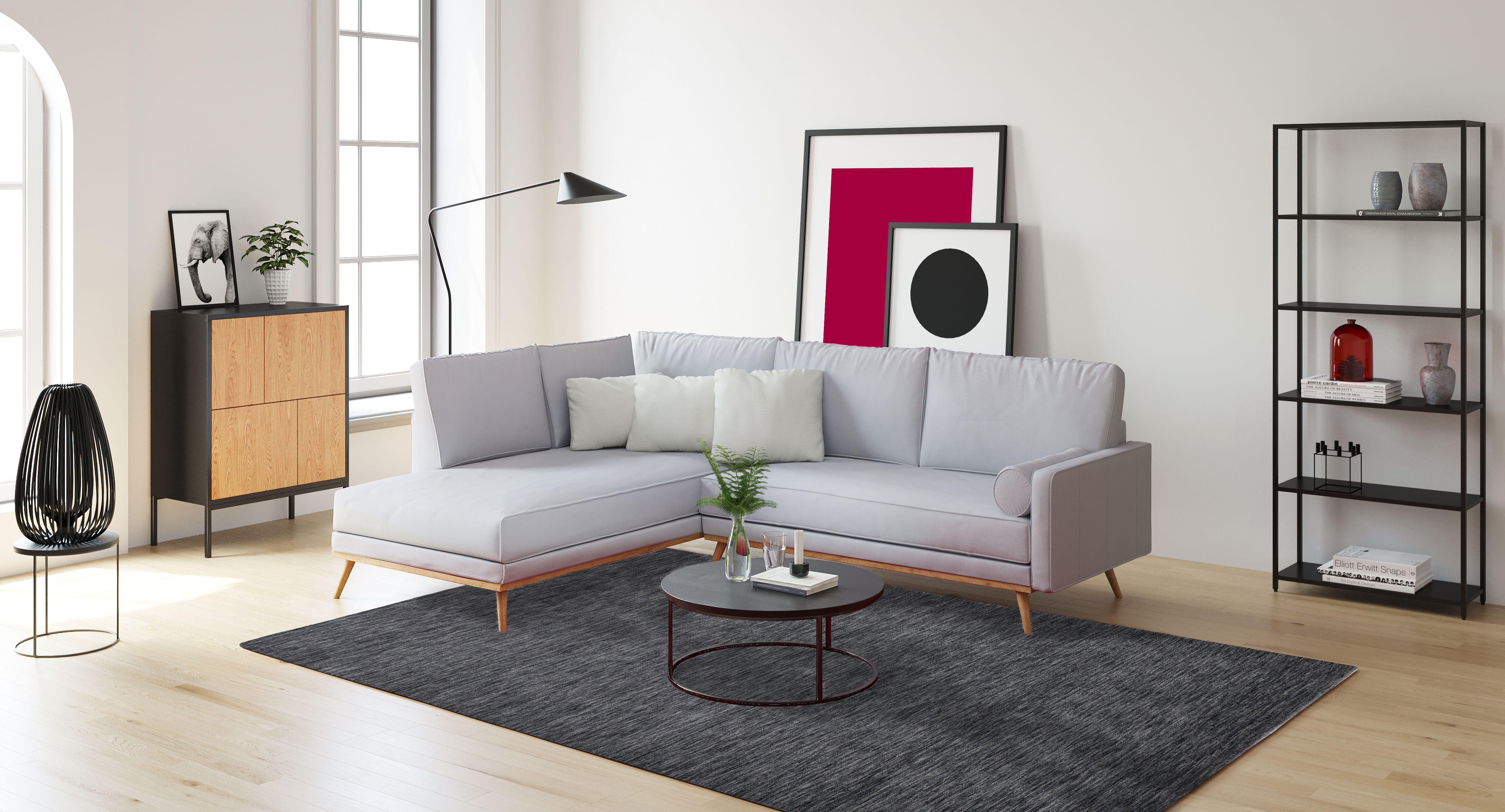 Koberec HOLI tmavě šedý