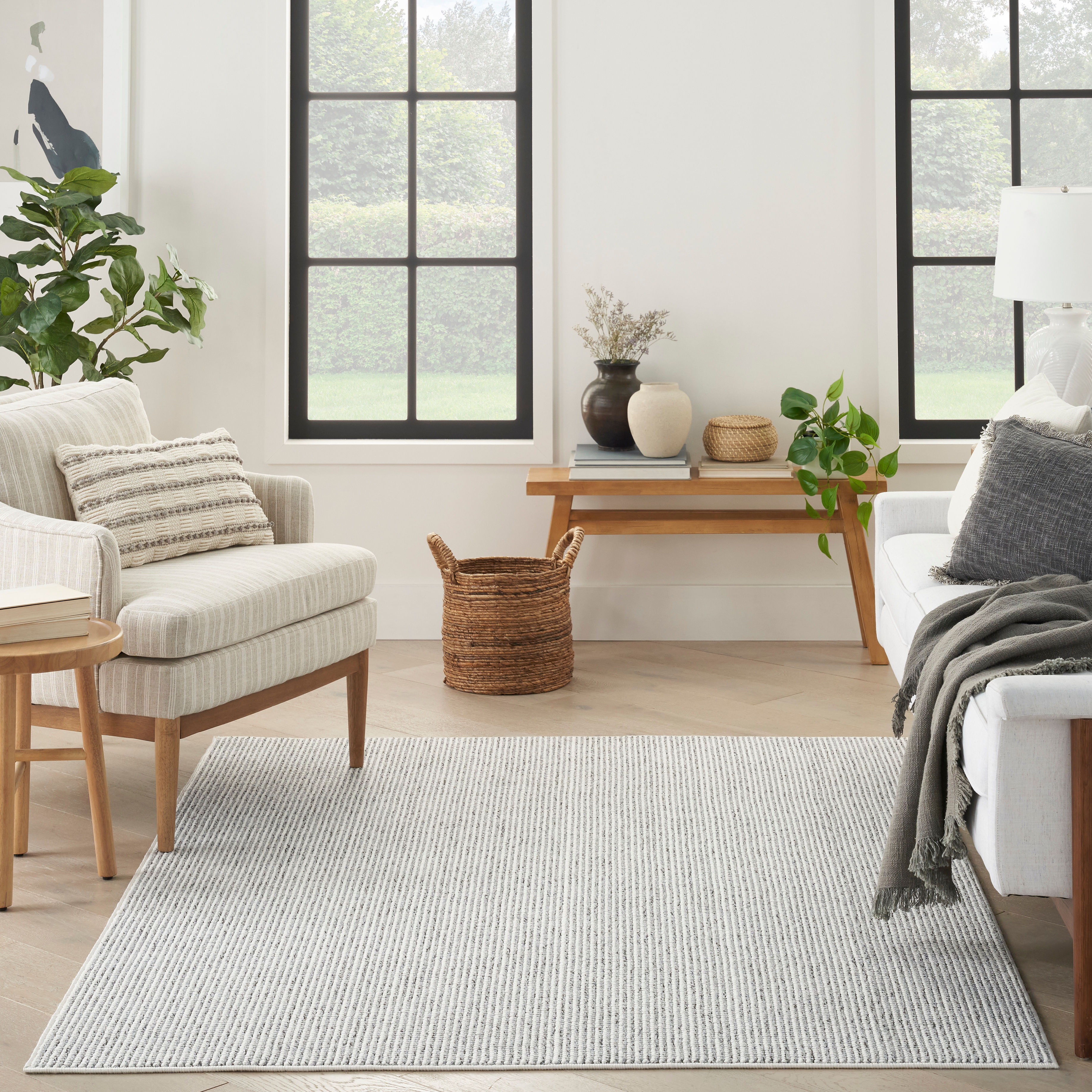 Koberec NATURAL TEXTURE krémový / šedý