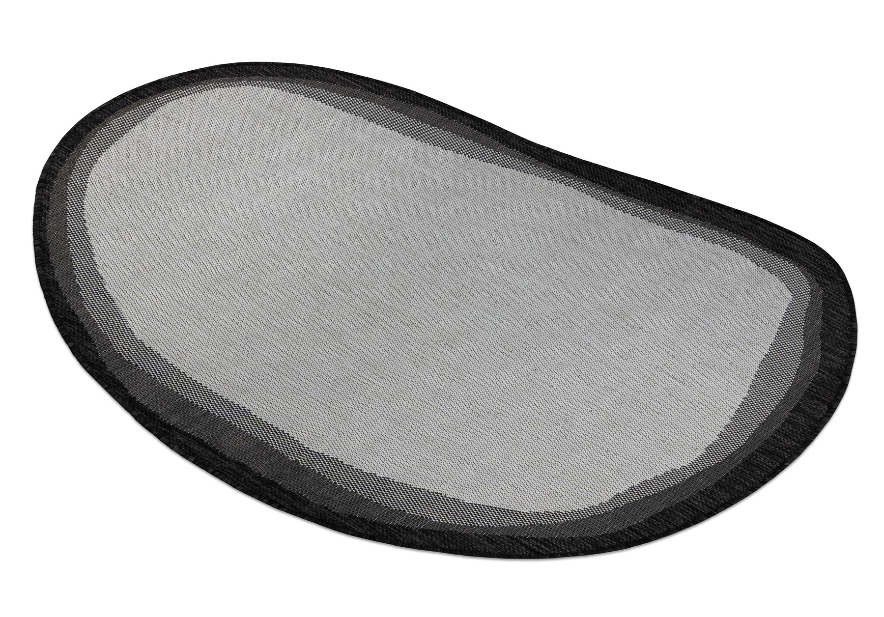 Koberec ORGANIC 2123 / krémový / černý / naturální