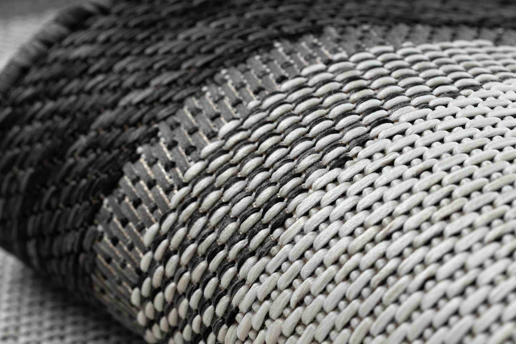 Koberec ORGANIC 2123 / krémový / černý / naturální