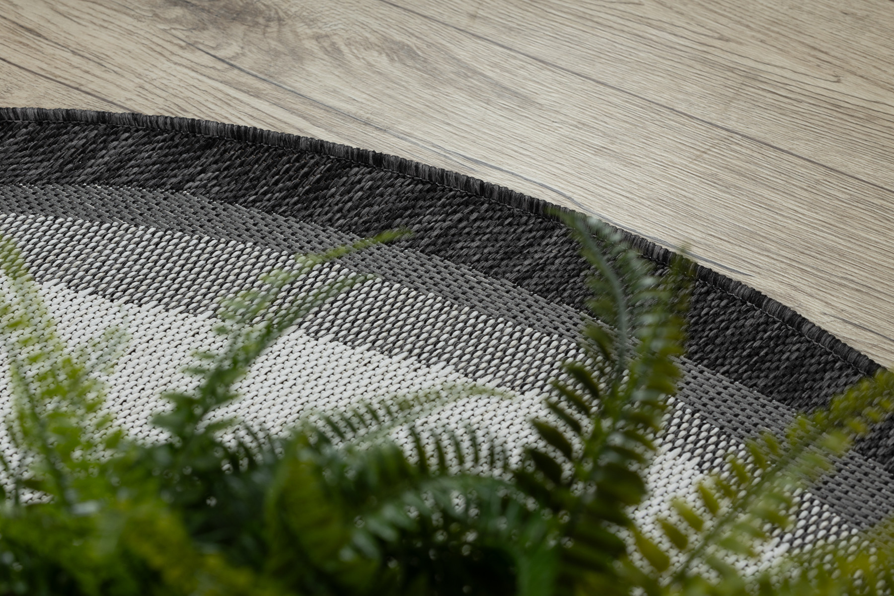 Koberec ORGANIC 2123 / krémový / černý / naturální