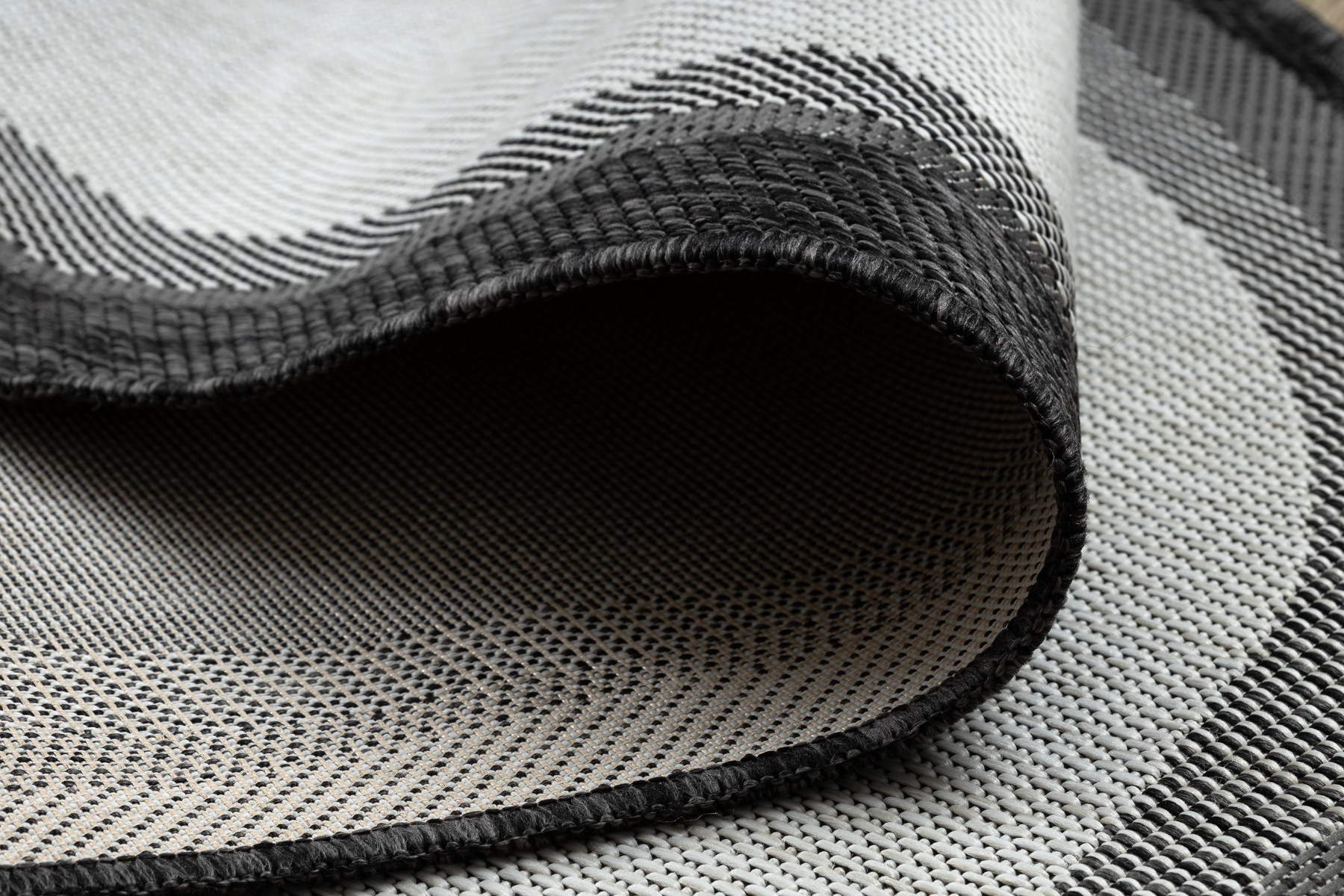 Koberec ORGANIC 2123 / krémový / černý / naturální