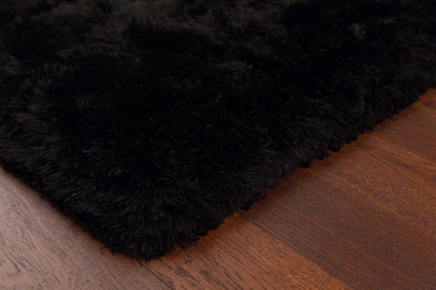 Koberec Plush Shaggy černý