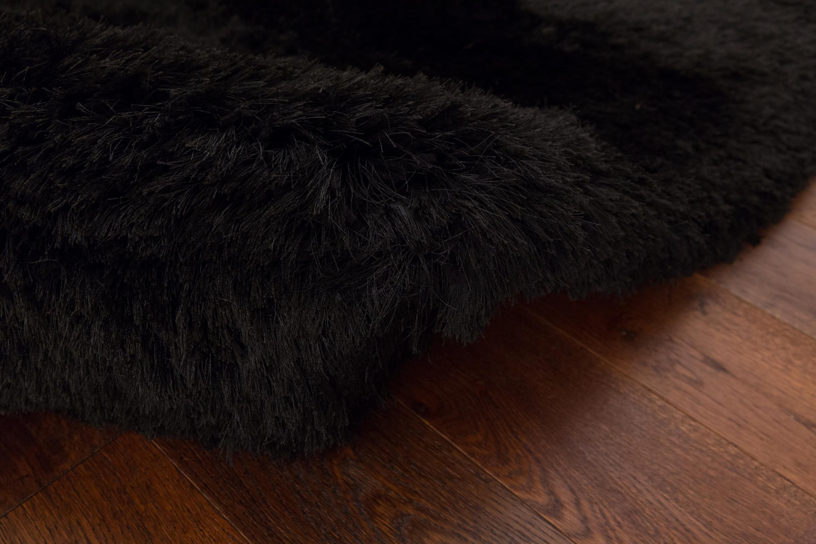 Koberec Plush Shaggy černý