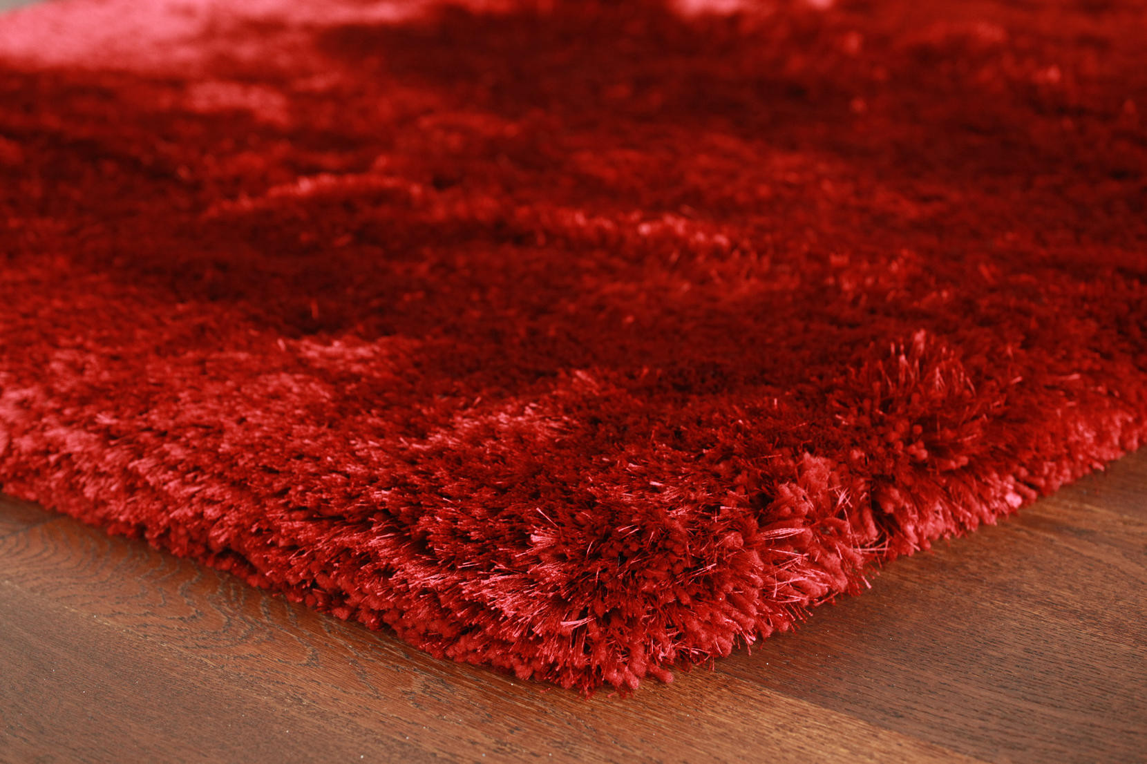 Koberec Plush Shaggy červený