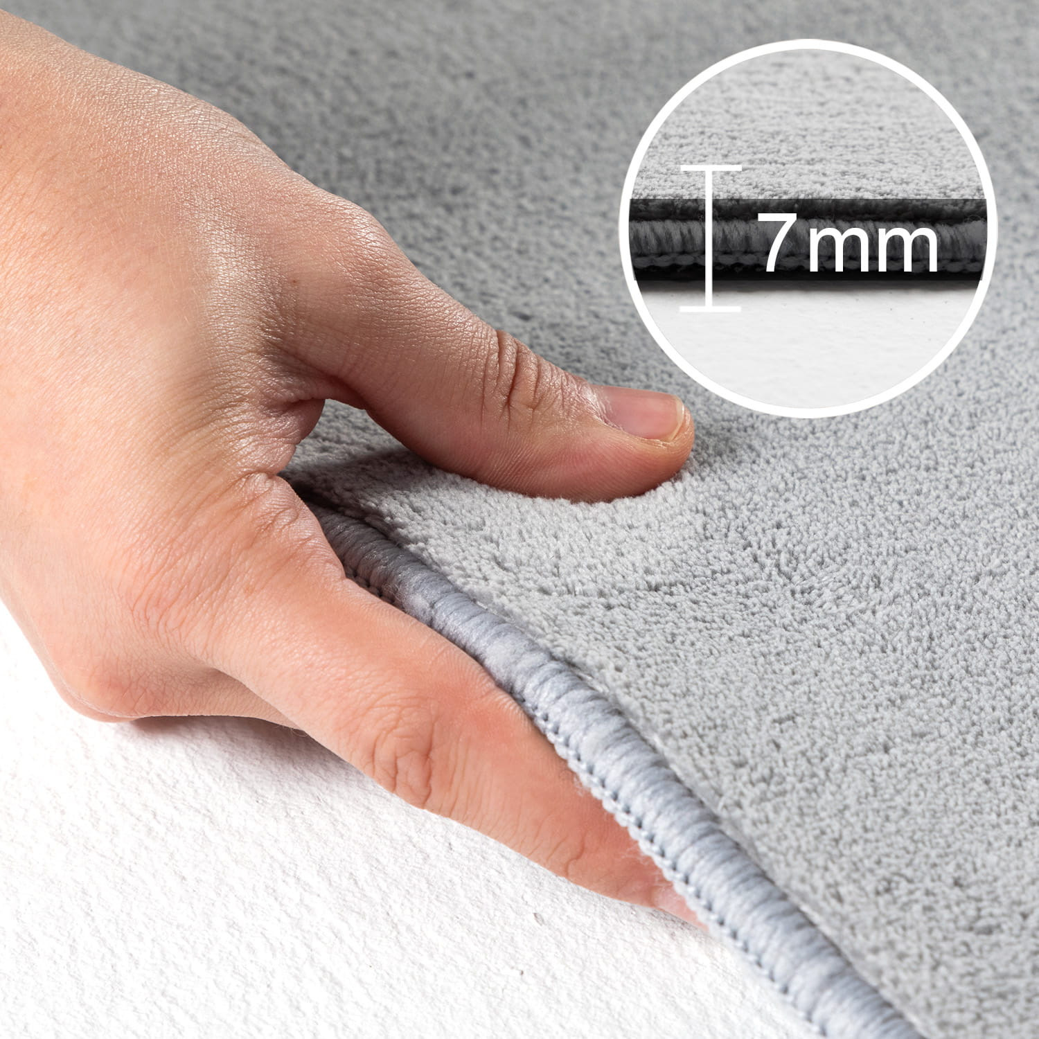 Koberec Sky stříbrný kruh