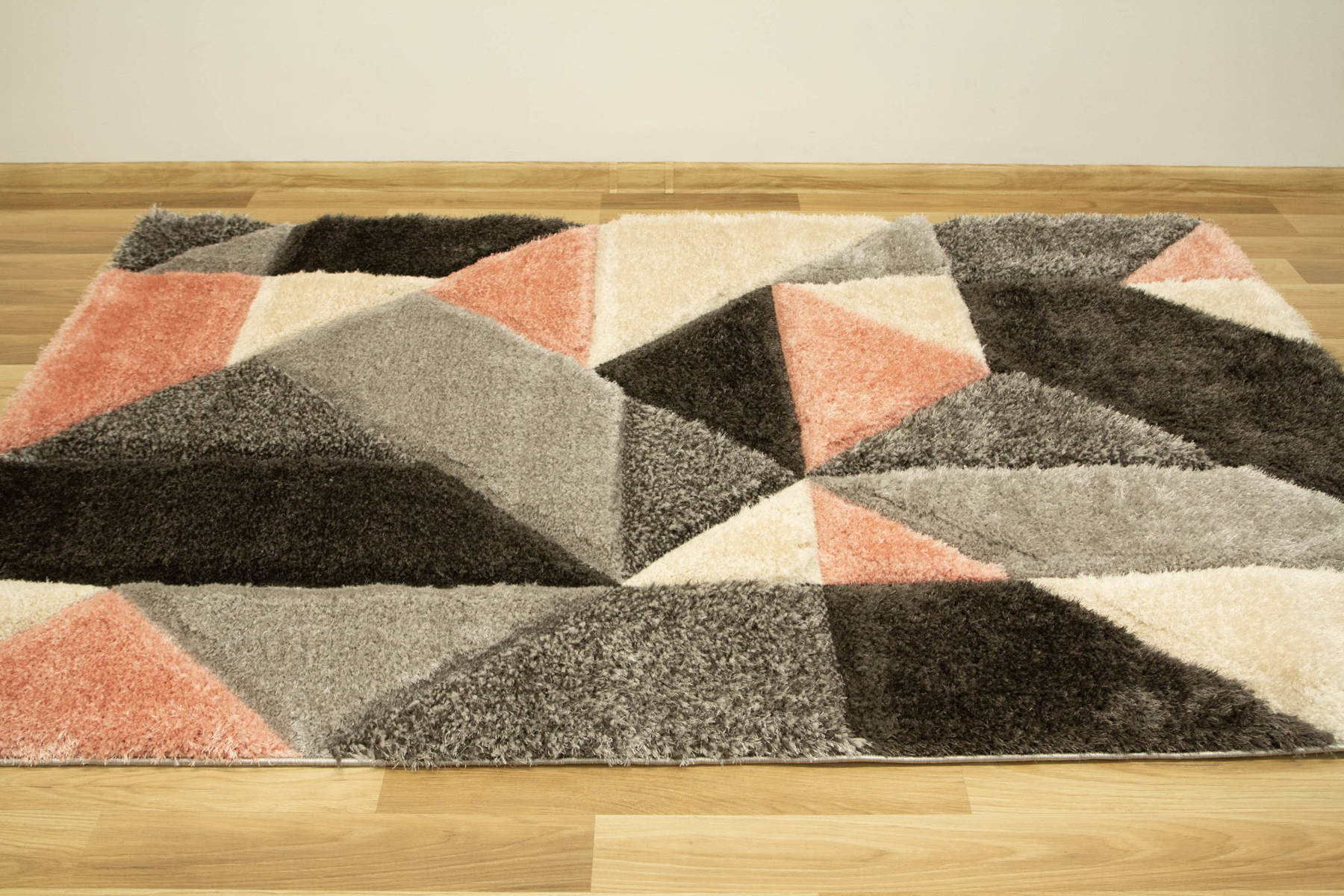 Koberec Shaggy California P477A antracit/růžový