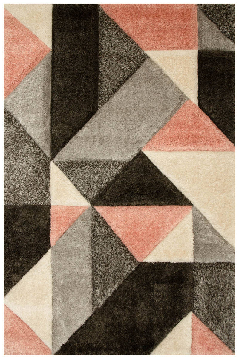 Koberec Shaggy California P477A antracit/růžový