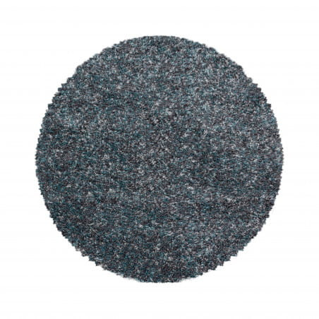 Koberec Enjoy modrý / vícebarevný kruh