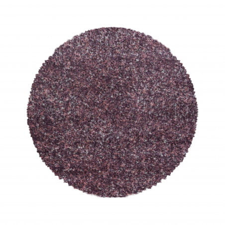 Koberec Enjoy tmavě růžový / vícebarevný kruh