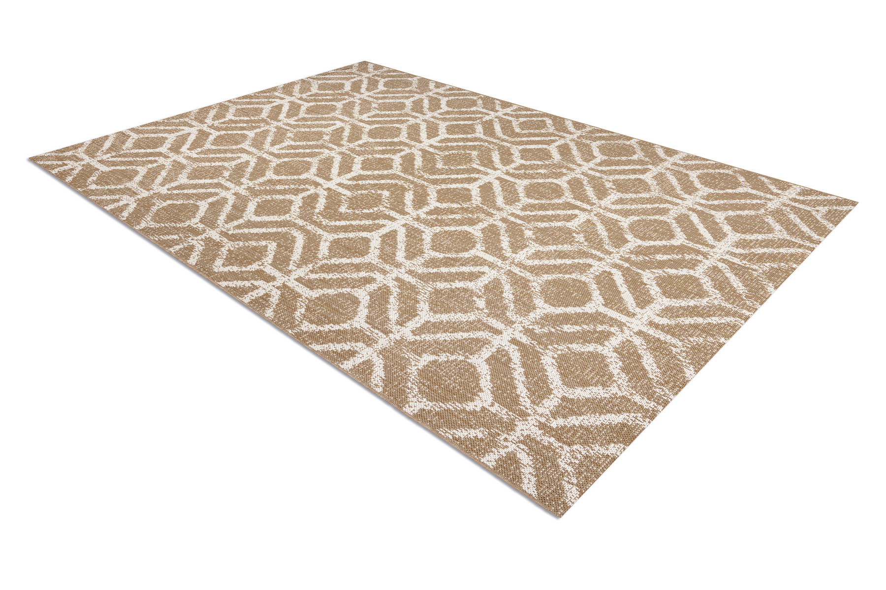 Koberec SIZAL FLAT 48957265 geometrický ROMBY naturální / béžový