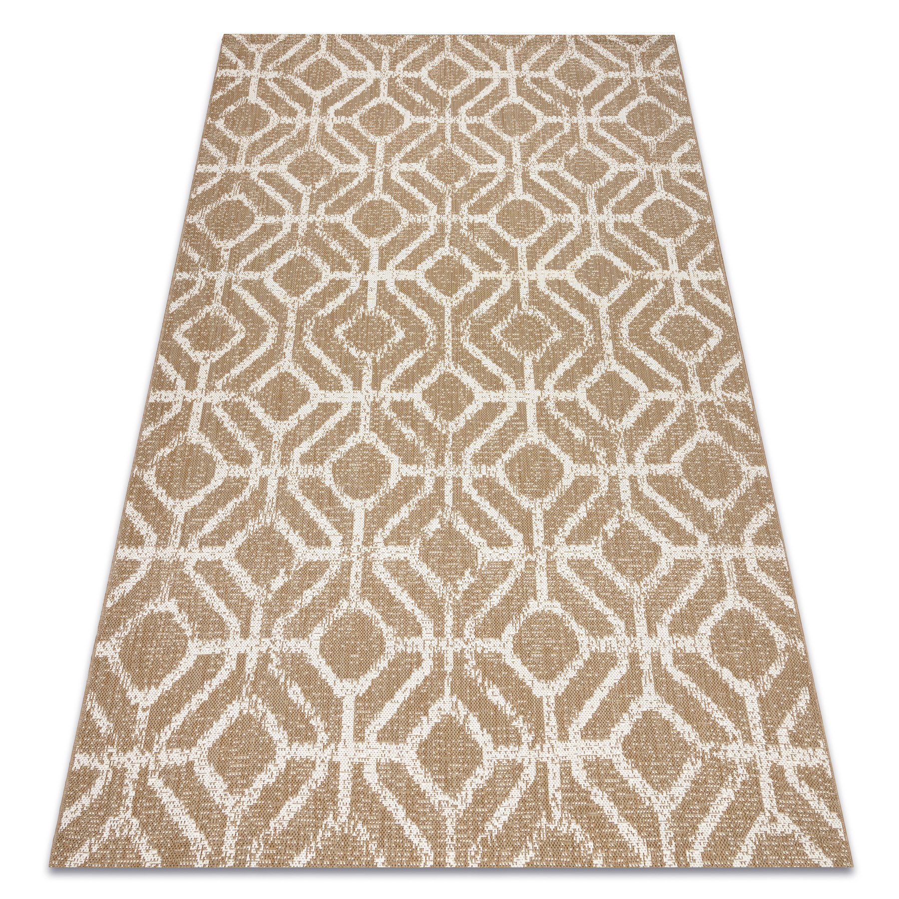 Koberec SIZAL FLAT 48957265 geometrický ROMBY naturální / béžový