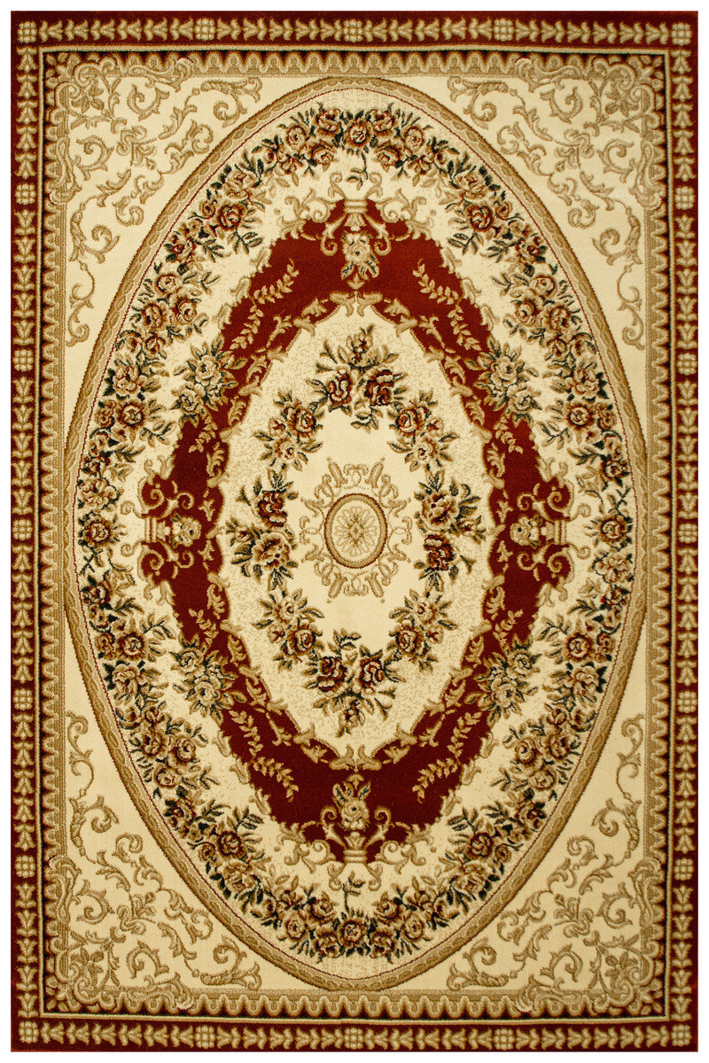 Koberec Super Rose 1898A ornament květinový, červený/krémový