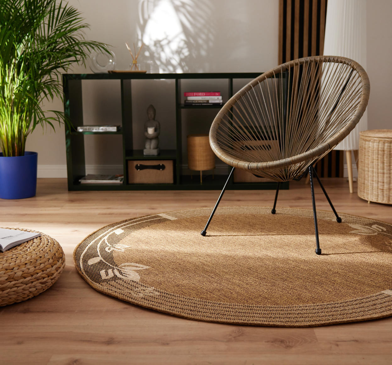 Koberec Adana Bloom Beige kruh