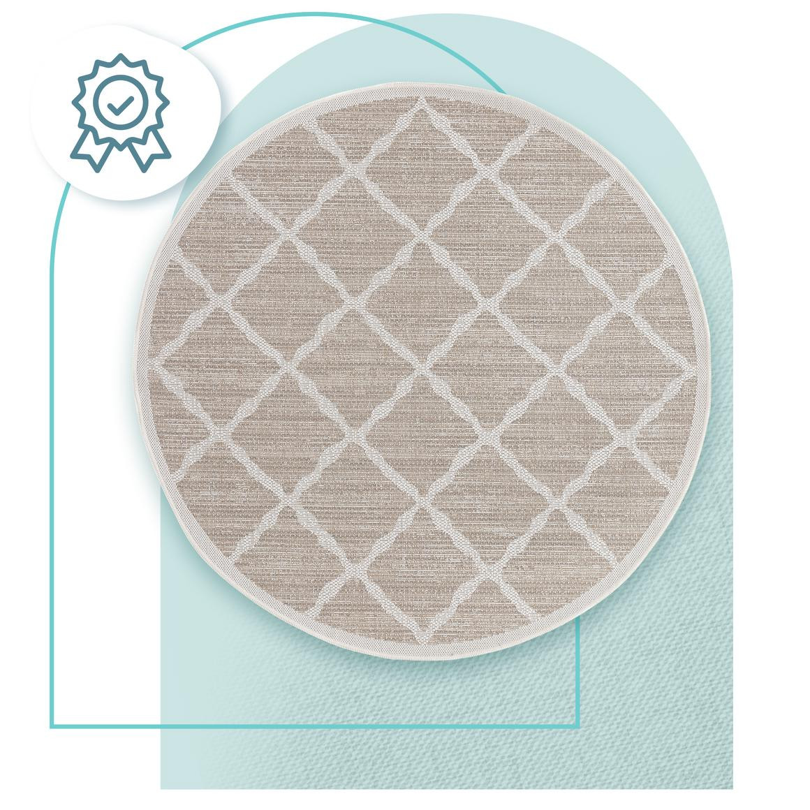 Koberec Adana Braid Grey kruh