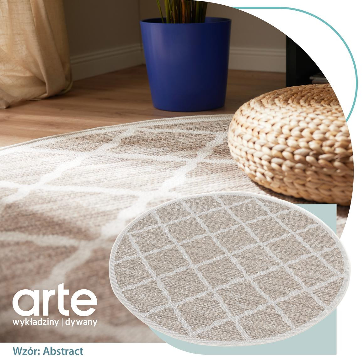 Koberec Adana Braid Grey kruh