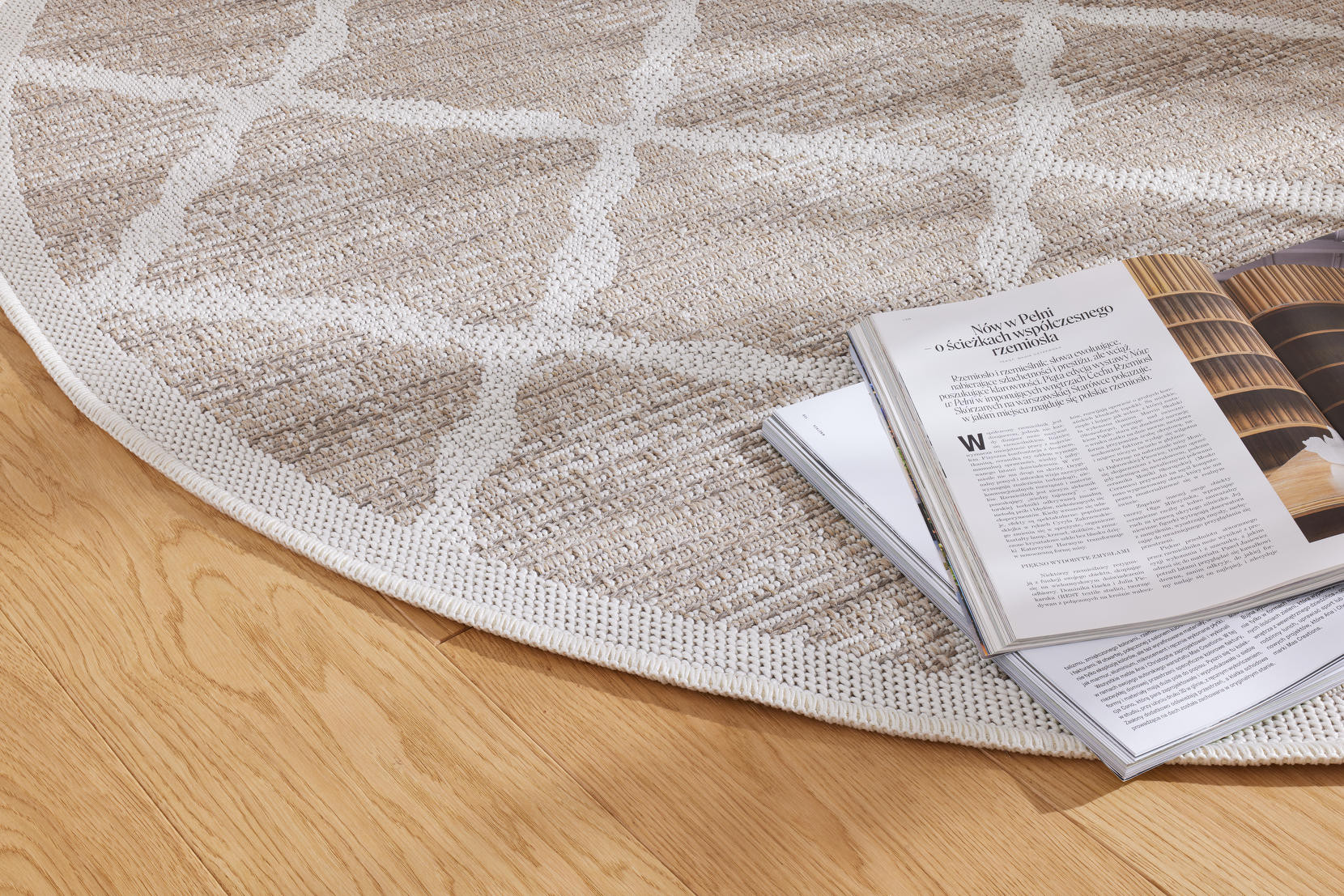 Koberec Adana Braid Grey kruh