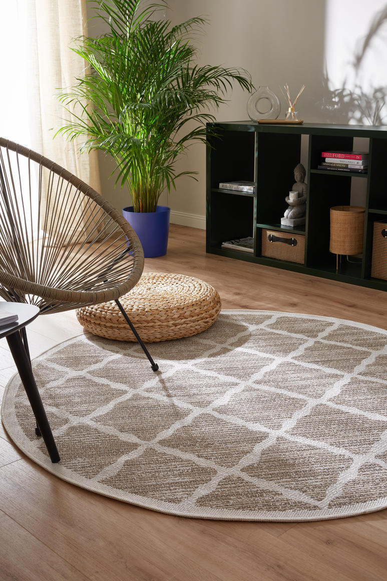 Koberec Adana Braid Grey kruh