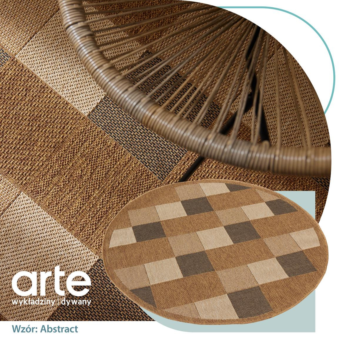 Koberec Adana Chess Beige kruh