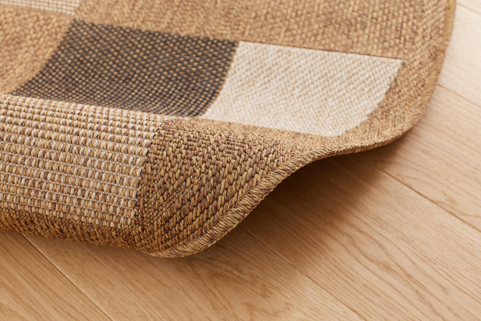 Koberec Adana Chess Beige kruh