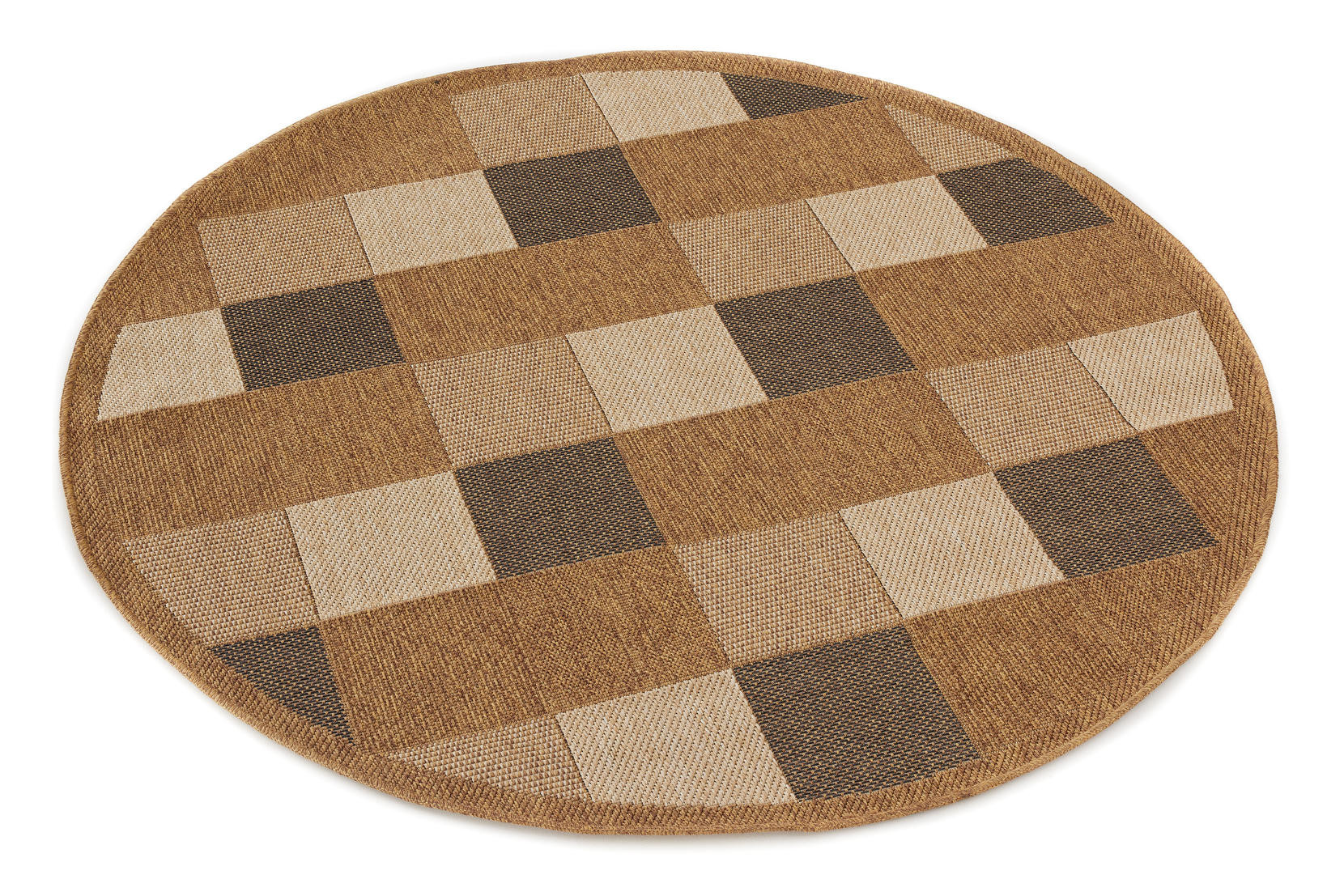 Koberec Adana Chess Beige kruh