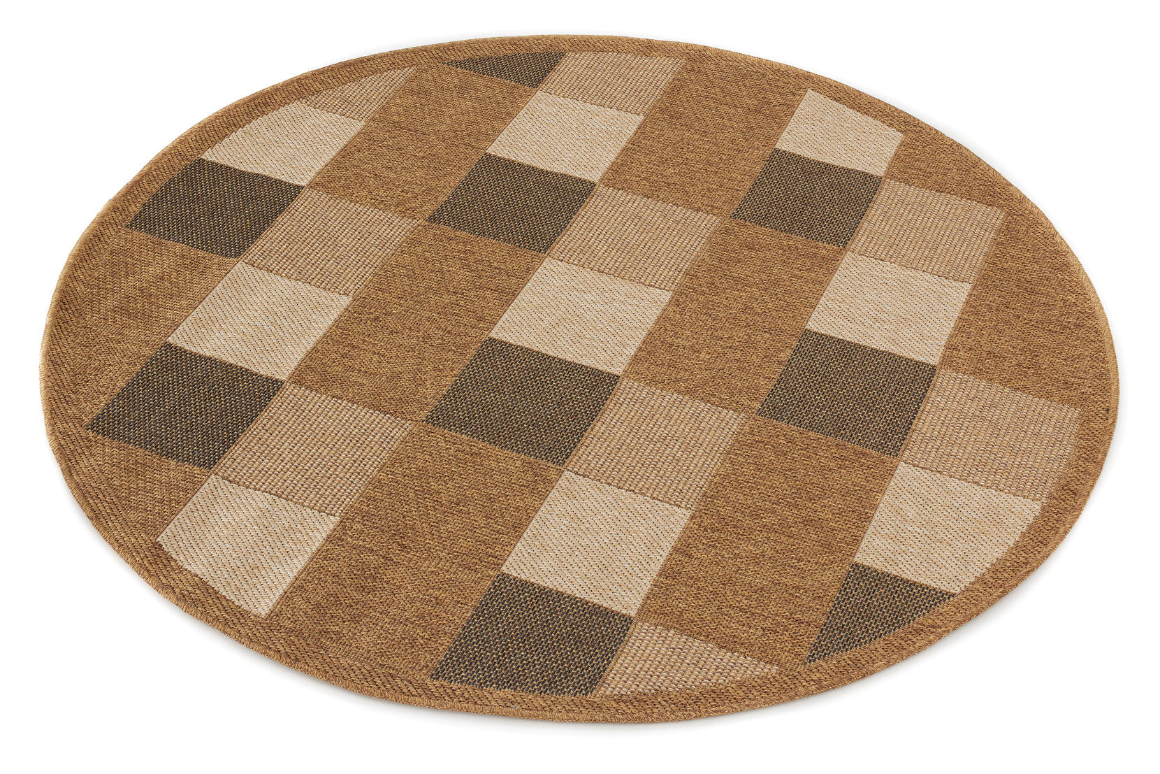 Koberec Adana Chess Beige kruh