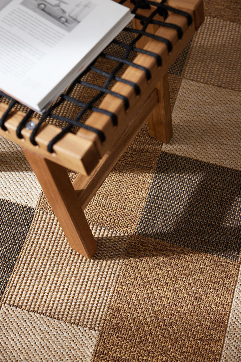 Koberec Adana Chess Beige kruh