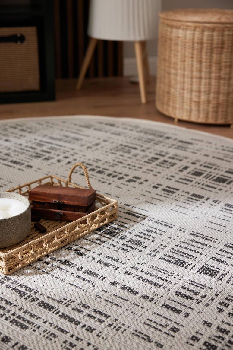 Koberec Adana Fuzzy Grey kruh