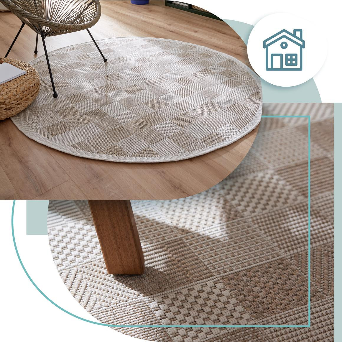 Koberec Adana Grade Grey kruh