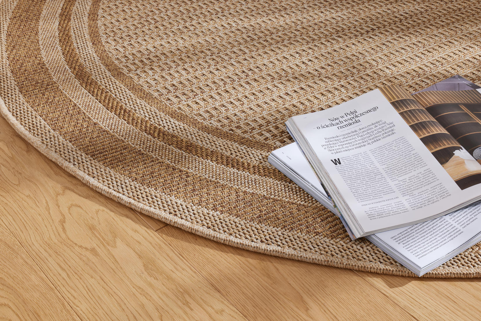 Koberec Adana Ramis béžový kruh