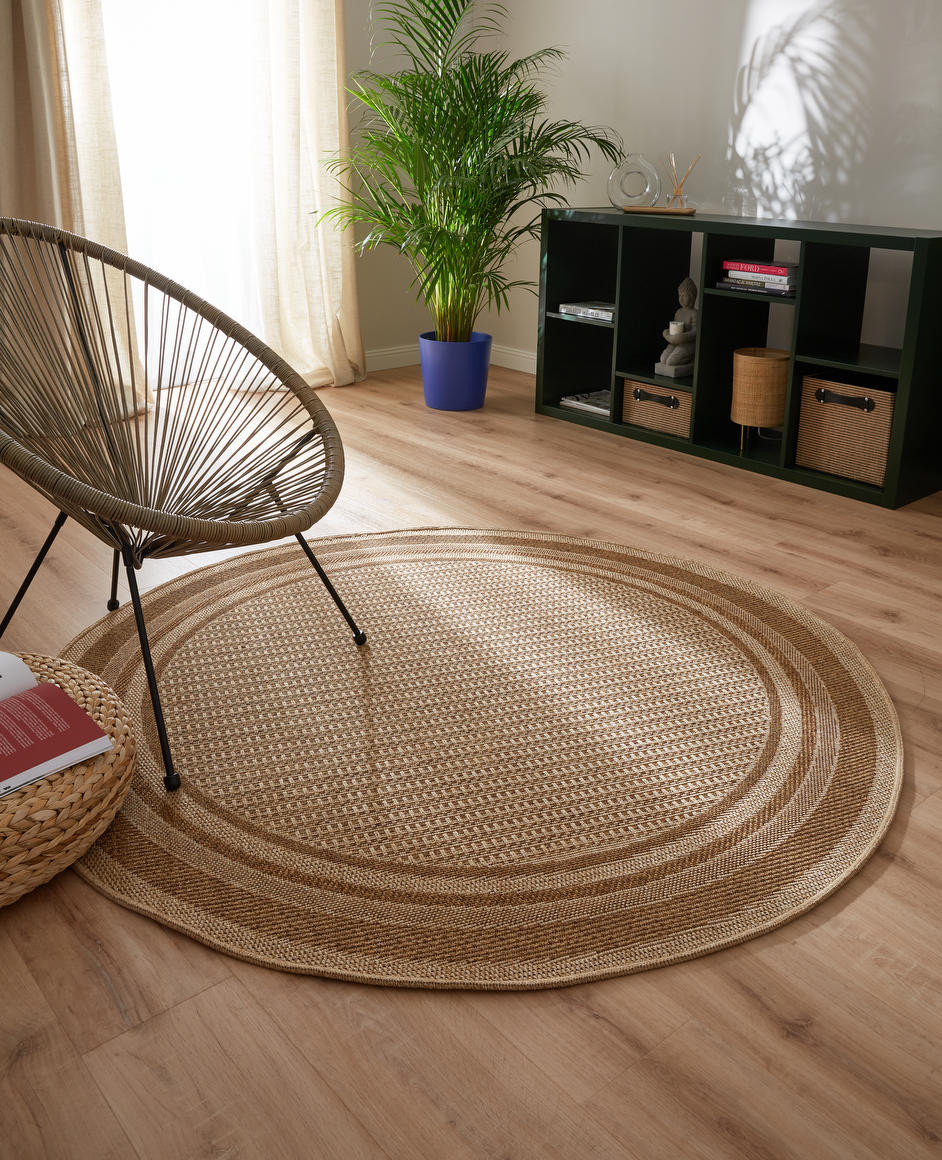 Koberec Adana Ramis béžový kruh