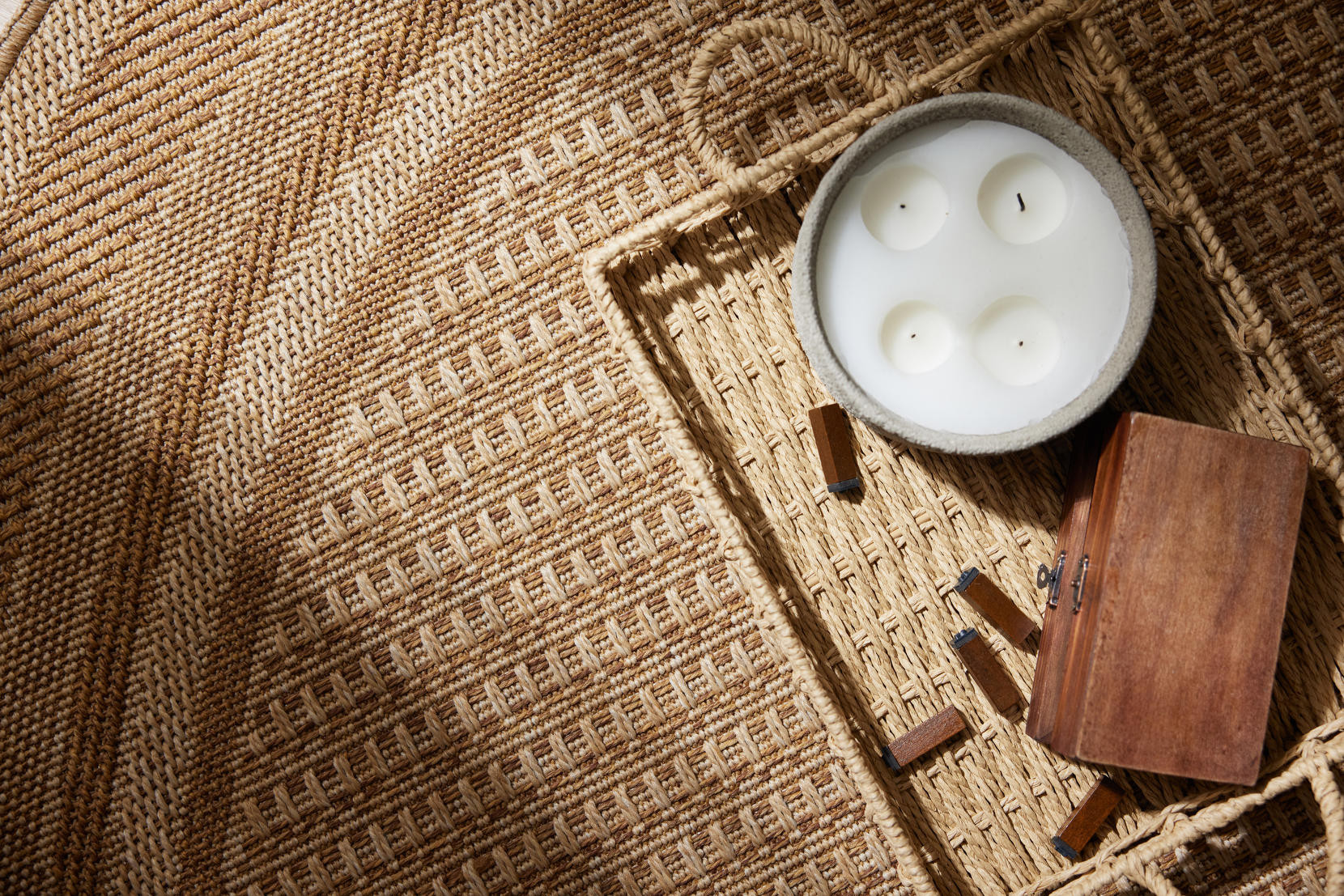 Koberec Adana Ramis béžový kruh