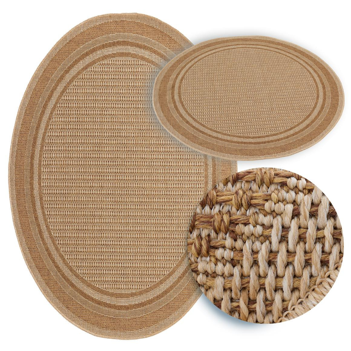 Koberec Adana Ramis béžový kruh