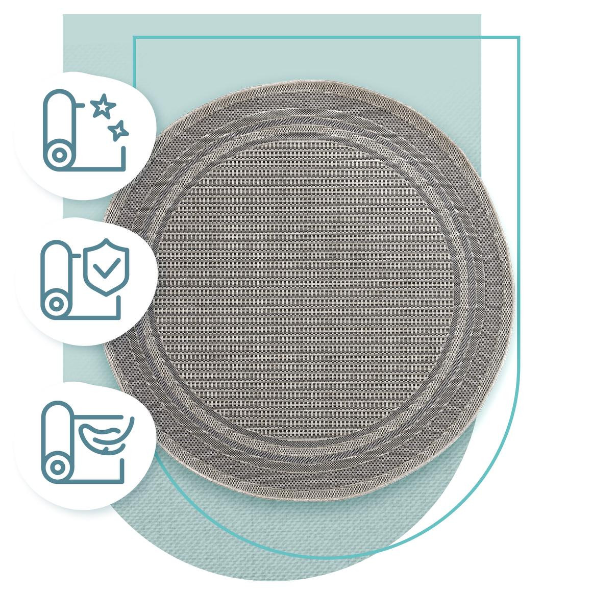 Koberec Adana Ramis Slate kruh