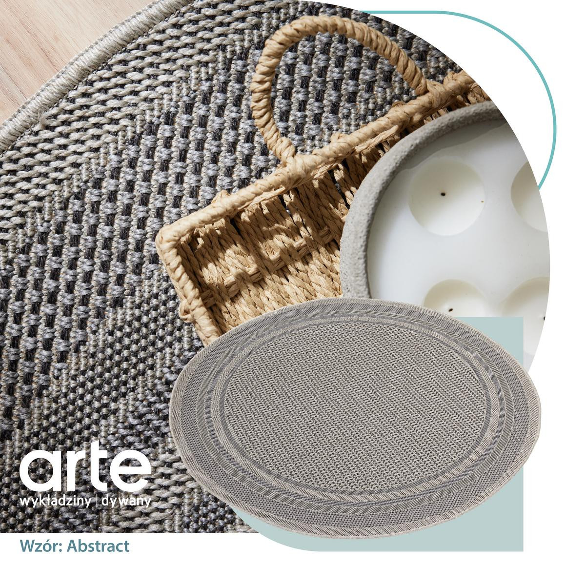 Koberec Adana Ramis Slate kruh